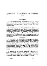 Noticias. Boletín de la Real Academia de la Historia, tomo 2 (marzo 1883). Cuaderno III. Acuerdos y discusiones de la Academia | Biblioteca Virtual Miguel de Cervantes