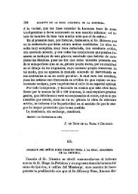 Agasajo del señor John Gilmory Shea a la Real Academia de la Historia / Cesáreo Fernández Duro | Biblioteca Virtual Miguel de Cervantes