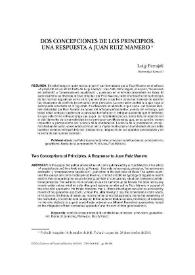 Dos concepciones de los principios. Una respuesta a Juan Ruiz Manero / Luigi Ferrajoli | Biblioteca Virtual Miguel de Cervantes