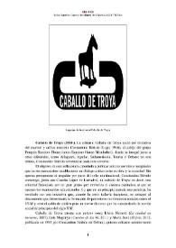 Caballo de Troya (2004 - ) [Semblanza] / Sofía González Gómez | Biblioteca Virtual Miguel de Cervantes
