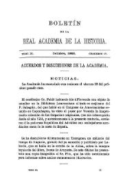 Noticias. Boletín de la Real Academia de la Historia, tomo 3 (octubre 1883). Cuaderno IV. Acuerdos y discusiones de la Academia | Biblioteca Virtual Miguel de Cervantes