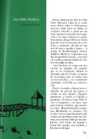 Increíble Marlene / Alfonso Grosso Guzmán | Biblioteca Virtual Miguel de Cervantes