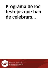 Programa de los festejos que han de celebrarse por la Universidad Literaria de Salamanca ... para conmemorar el segundo centenario de la muerte del príncipe de los dramáticos españoles D. Pedro Calderón de la Barca, acaecida en 25 de mayo de 1681 | Biblioteca Virtual Miguel de Cervantes