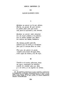 Cinco sonetos / Carlos Salomón | Biblioteca Virtual Miguel de Cervantes