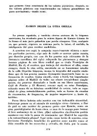 Ramón desde la otra orilla / Mariano Tudela | Biblioteca Virtual Miguel de Cervantes