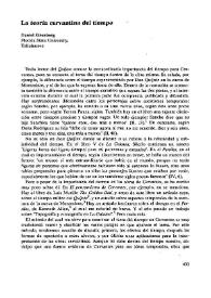 La teoría cervantina del tiempo  / Daniel Eisenberg | Biblioteca Virtual Miguel de Cervantes