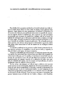La narrativa medieval: consideraciones estructurales / Ruth House Webber | Biblioteca Virtual Miguel de Cervantes