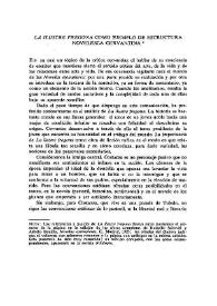 "La ilustre fregona" como ejemplo de estructura novelesca cervantina / Ana María Barrenechea | Biblioteca Virtual Miguel de Cervantes