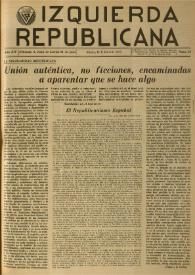 Izquierda Republicana. Año XIV, núm. 82, enero de 1953 | Biblioteca Virtual Miguel de Cervantes