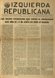 Izquierda Republicana. Año XIV, núm. 84, abril-mayo de 1953 | Biblioteca Virtual Miguel de Cervantes