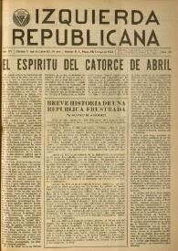 Izquierda Republicana. Año XV, núm. 90, marzo-abril-mayo de 1954 | Biblioteca Virtual Miguel de Cervantes