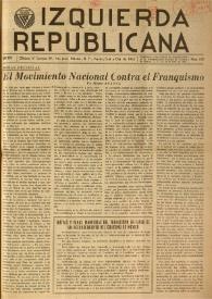 Izquierda Republicana. Año XVII, núm. 102, agosto-septiembre-octubre de 1956 | Biblioteca Virtual Miguel de Cervantes