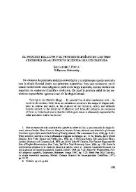 El proceso del luto y el proceso elegiaco en las tres versiones de "A un poeta muerto" de Luis Cernuda    / Salvatore Poeta | Biblioteca Virtual Miguel de Cervantes
