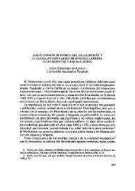 "Jardín Umbrío" de Ramón del Valle Inclán y "La gloria de don Ramiro" de Enrique Larreta. Coincidencias y paralelismo / Olga Steimberg de Kaplan | Biblioteca Virtual Miguel de Cervantes
