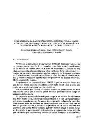 Requisitos para la edición crítica informatizada: UNITE. Conjunto de programas para la Unificación automática de Textos. Versión para microoordenarores SUN / Francisco Marcos Marín y Juan de Dios Godoy García | Biblioteca Virtual Miguel de Cervantes
