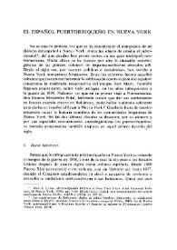 El español puertorriqueño en Nueva York  / Steven Hess | Biblioteca Virtual Miguel de Cervantes