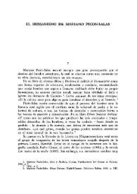 El humanismo de Mariano Picón-Salas  / Sergio A. Méndez-Peñate | Biblioteca Virtual Miguel de Cervantes
