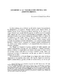 Unamuno y la valoración crítica del "Martín Fierro" / Antonio Pagés Larraya | Biblioteca Virtual Miguel de Cervantes