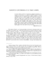 Sarmiento costumbrista en su viaje a España / Antonella Cancellier | Biblioteca Virtual Miguel de Cervantes