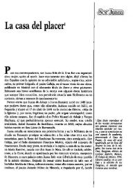 La casa del placer / Margo Glantz | Biblioteca Virtual Miguel de Cervantes