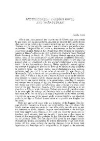 "Misericordia": Galdós's novel and Mañas's play  / Jennifer Lowe | Biblioteca Virtual Miguel de Cervantes