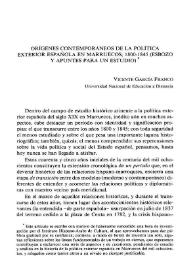 Orígenes contemporáneos de la política exterior española en Marruecos, 1800-1845. (Esbozo y apuntes para un estudio) / Vicente García Franco | Biblioteca Virtual Miguel de Cervantes