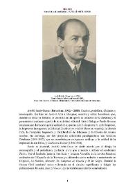 Avel·lí Artís-Gener (Barcelona, 1912 – 2000) [Semblanza] / Marcela Lucci | Biblioteca Virtual Miguel de Cervantes