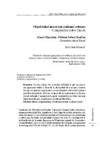 Objetividad moral sin realismo robusto / José Juan Moreso | Biblioteca Virtual Miguel de Cervantes