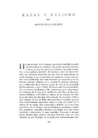 Razas y racismo / por Manuel Fraga Iribarne | Biblioteca Virtual Miguel de Cervantes