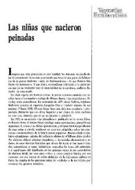 Las niñas que nacieron peinadas / Arturo Carrera | Biblioteca Virtual Miguel de Cervantes