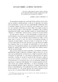Estudio sobre "Divinas palabras" / José G. Escribano | Biblioteca Virtual Miguel de Cervantes