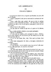 Los americanos / Eduardo Tijeras | Biblioteca Virtual Miguel de Cervantes