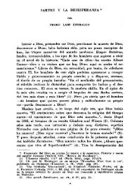 Sartre y la desesperanza / por Pedro Laín Entralgo | Biblioteca Virtual Miguel de Cervantes