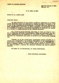 Carta de Justo Caballero a Carlos Esplá. México,12 de julio de 1947 | Biblioteca Virtual Miguel de Cervantes