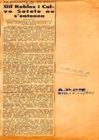 Gil Robles y Calvo Sotelo no s'entenen | Biblioteca Virtual Miguel de Cervantes