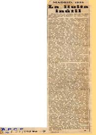 Madrid 1934. La lluita inútil | Biblioteca Virtual Miguel de Cervantes