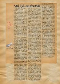 Una tesis histórica / El Valijero | Biblioteca Virtual Miguel de Cervantes