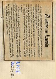 El terror en España | Biblioteca Virtual Miguel de Cervantes