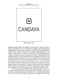 Editorial Candaya (2003- ) [Semblanza] / Vicent Moreno | Biblioteca Virtual Miguel de Cervantes
