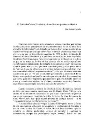 El Fondo de Cultura Económica y los exiliados españoles en México / Ma. Luisa Capella | Biblioteca Virtual Miguel de Cervantes