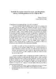 Deslinde de un género dramático mayor : comedia palatina cómica y comedia palatina seria en el Siglo de Oro / Miguel Zugasti | Biblioteca Virtual Miguel de Cervantes