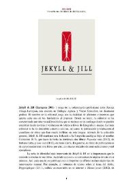Jekyll & Jill (Zaragoza, 2011- ) [Semblanza] / Vicent Moreno | Biblioteca Virtual Miguel de Cervantes