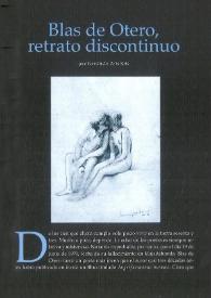 Blas de Otero, retrato discontinuo / José Fernández de la Sota | Biblioteca Virtual Miguel de Cervantes