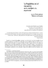 La República en el recuerdo: de la realidad a la esperanza / Juana Doña Jiménez | Biblioteca Virtual Miguel de Cervantes