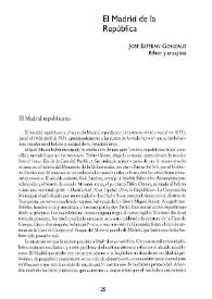 El Madrid de la República / José Esteban Gonzalo | Biblioteca Virtual Miguel de Cervantes