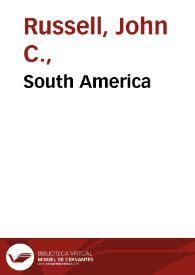 South America | Biblioteca Virtual Miguel de Cervantes