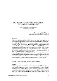 Eva Perón y las mujeres mexicanas: un estudio comparativo / Manuel Ángel Rodríguez | Biblioteca Virtual Miguel de Cervantes