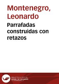 Parrafadas construidas con retazos | Biblioteca Virtual Miguel de Cervantes
