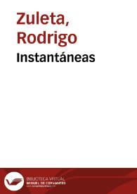 Instantáneas | Biblioteca Virtual Miguel de Cervantes