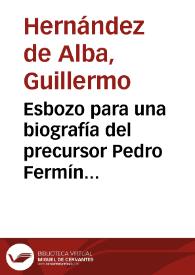 Esbozo para una biografía del precursor Pedro Fermín Vargas | Biblioteca Virtual Miguel de Cervantes